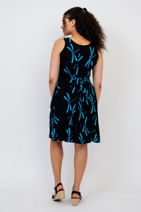 Sweet Sara Dress, Turquoise Dragonfly