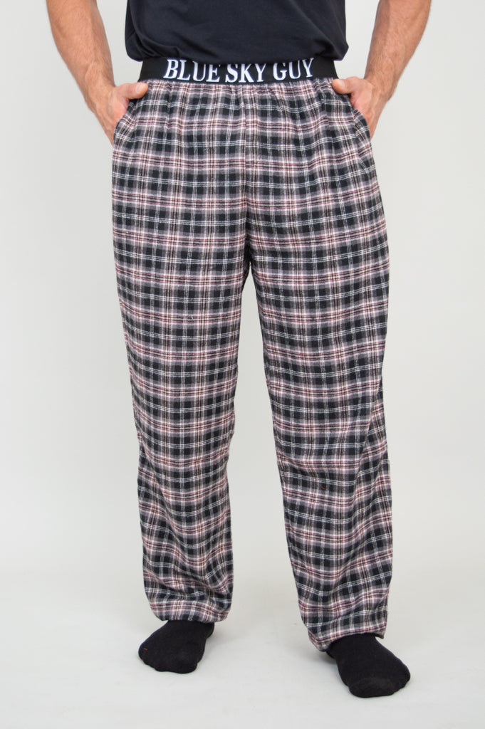 Tanner Pant, Black Plaid, 100% Cotton