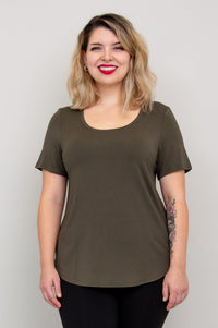 Tessa Tee, Khaki, Bamboo