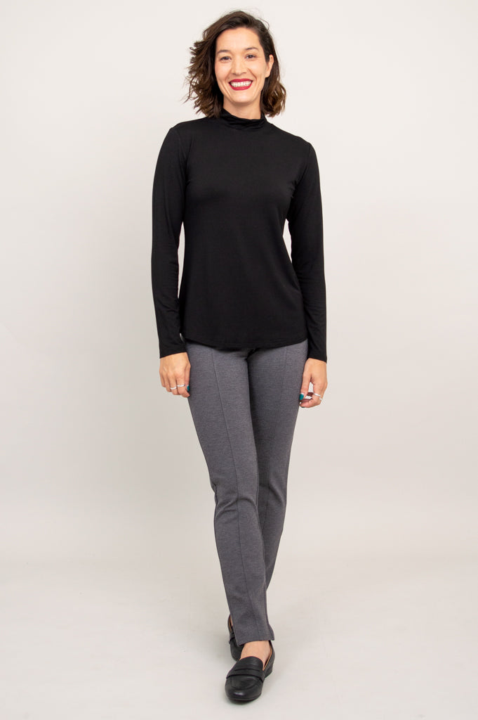 Tonya Top, Black, Bamboo