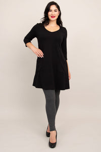 Veronica Tunic, Black, Bamboo