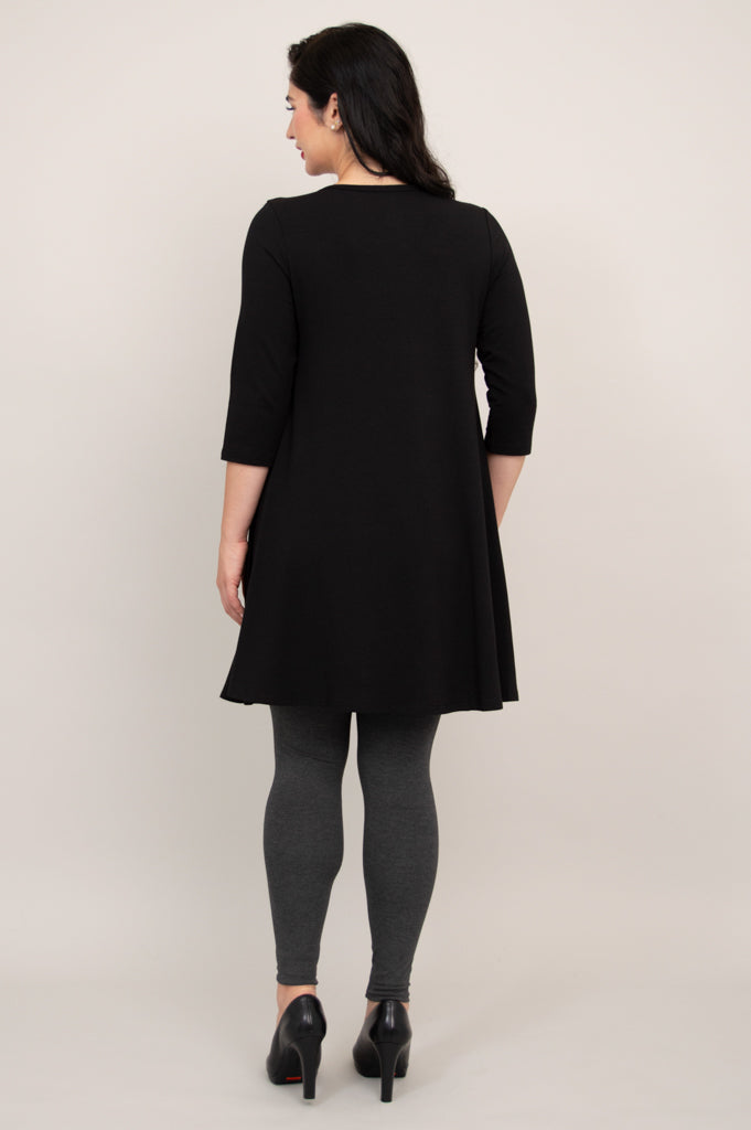 Veronica Tunic, Black, Bamboo