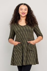 Veronica Tunic, Cedar Forest, Bamboo - Final Sale