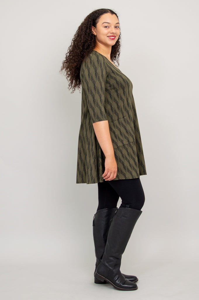 Veronica Tunic, Cedar Forest, Bamboo - Final Sale