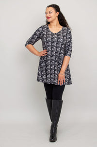 Veronica Tunic, Grey Star, Bamboo - Final Sale