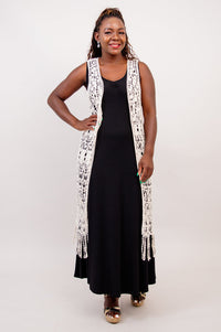 Cream Lace Vest - Final Sale