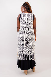 Cream Lace Vest - Final Sale