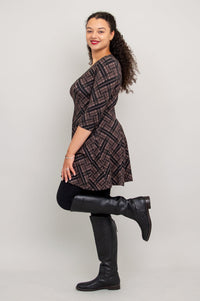 Wilma Tunic, Rich Plaid, Bamboo - Final Sale