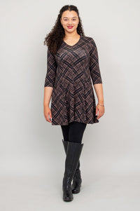 Wilma Tunic, Rich Plaid, Bamboo - Final Sale