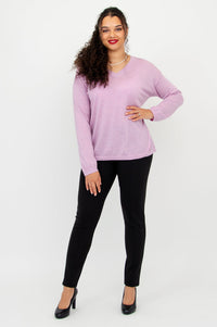 Wishes Sweater, Dusty Rose, 100% Merino Wool