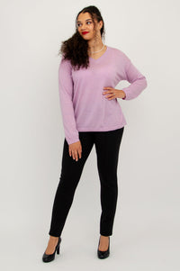 Wishes Sweater, Dusty Rose, 100% Merino Wool