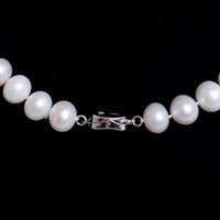 Large Round White Pearl Necklace