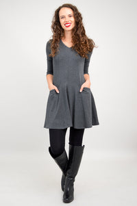 Wilma Tunic, Graphite, Bamboo - Final Sale