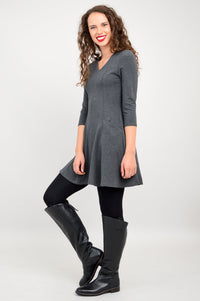 Wilma Tunic, Graphite, Bamboo - Final Sale