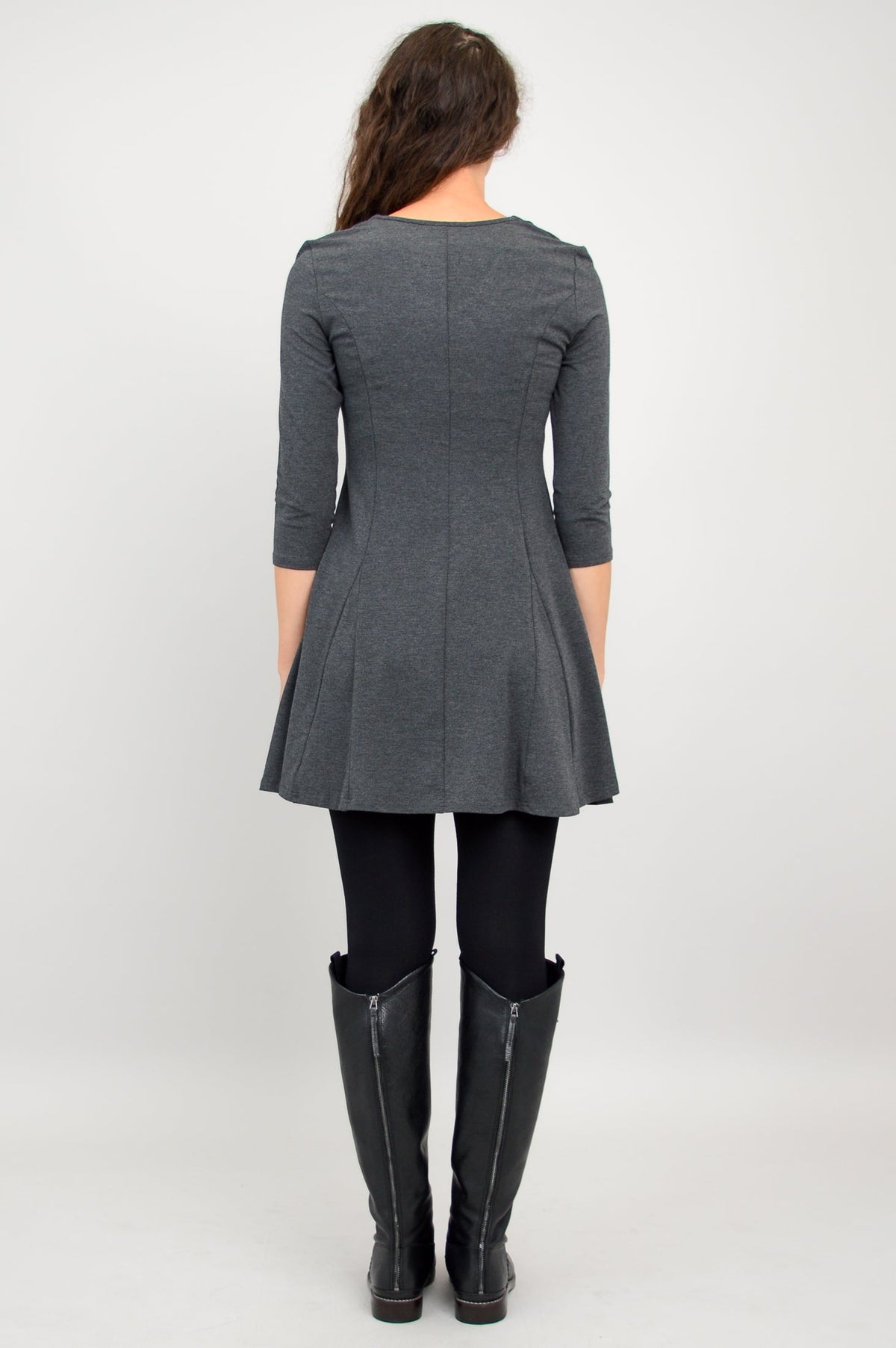 Wilma Tunic, Graphite, Bamboo - Final Sale