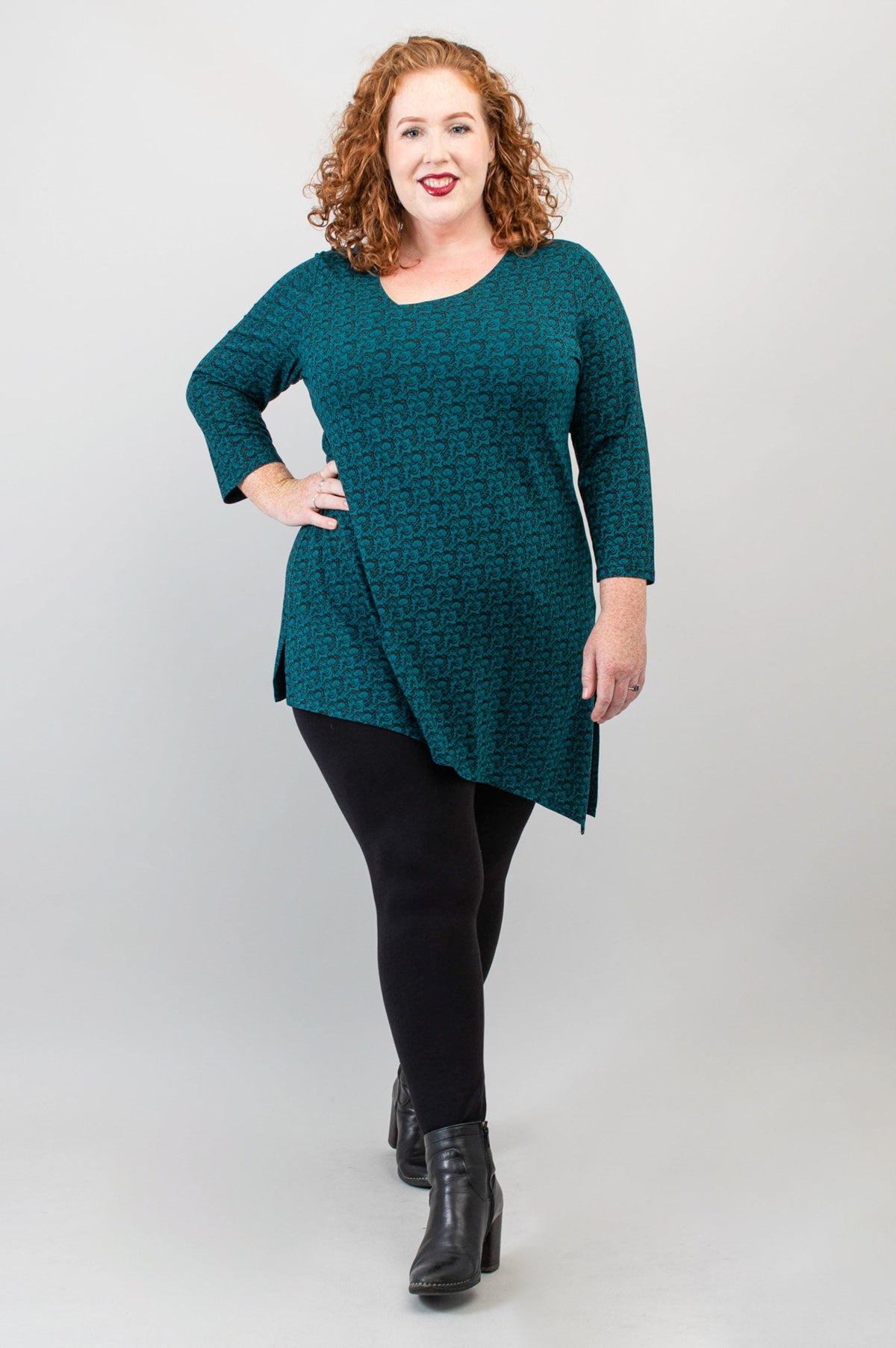 Winnie Tunic, Ocean Waves, Bamboo - Final Sale