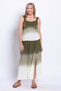 Winsome Tank, Green Dip-Dye