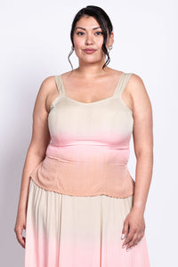 Winsome Tank, Tan Dip-Dye