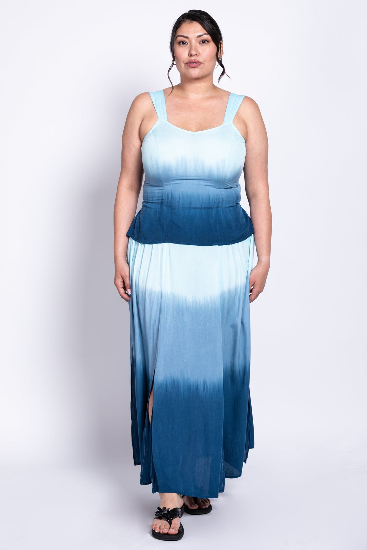 Winsome Tank, Turquoise Dip-Dye
