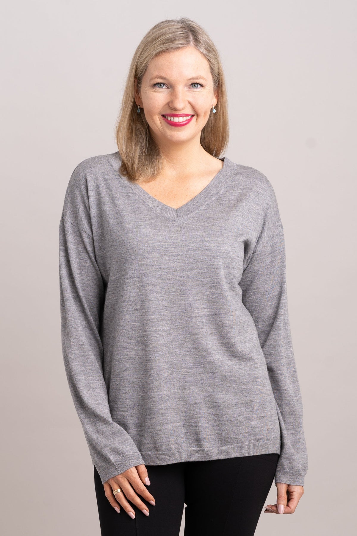 Wishes Sweater, Greyish Shadow, 100% Merino Wool