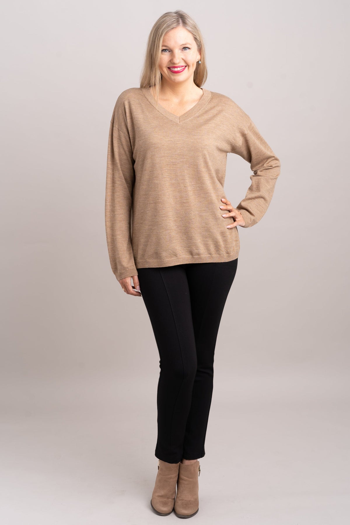 Wishes Sweater, Tanhide, 100% Merino Wool