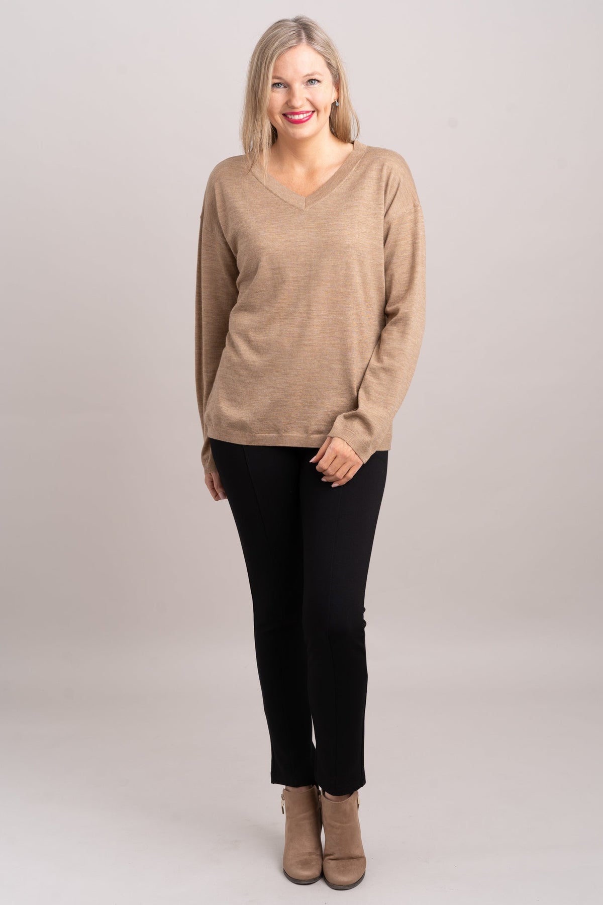 Wishes Sweater, Tanhide, 100% Merino Wool