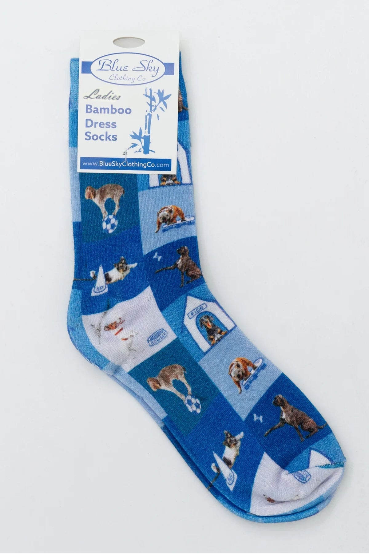 Ladies Bamboo Dress Socks, Assorted Prints