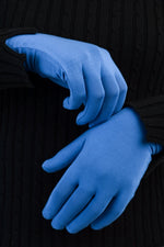Bamboo Gloves, Denim Blue