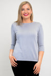 Betula Sweater, Sleet Grey, Bamboo Cotton - Final Sale