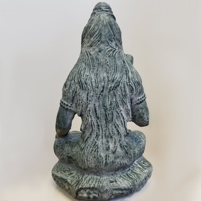 Cement Green Shiva Statue - Blue Sky Clothing Co