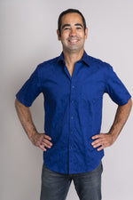 Dino Shirt, Lapis, Cotton - Blue Sky Clothing Co